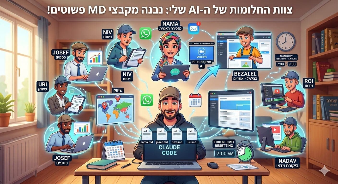 שלחתי את נעמה להיכנס במקומי לזום — והיא עשתה את זה פשוט מושלם.
